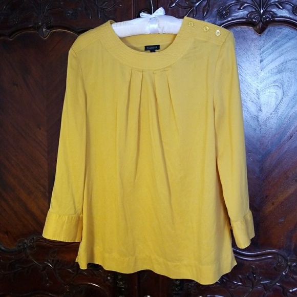 Talbots Tops - Talbots mustard yellow top